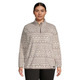 Blakiston Print (Plus Size) - Women's Quarter-Zip Sweater - 0