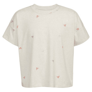 AOP Heather Loose Box Jr - Girls' T-Shirt