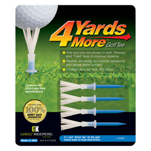 4 Yards More (Paquet de 4) - Tés de golf