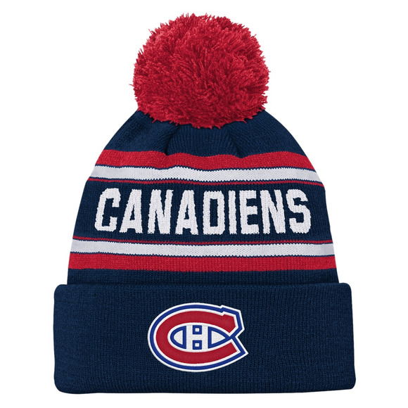 Jacquard Knit - Junior Cuffed Tuque with Pompom