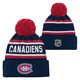 Jacquard Knit - Junior Cuffed Tuque with Pompom - 2