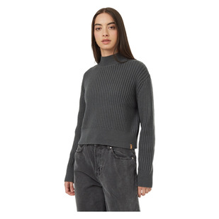 Highline Rib Cropped Mock Neck - Women's Knit Sweater