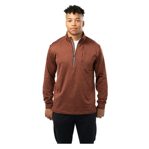 Textured - Men's Half-Zip Sweater