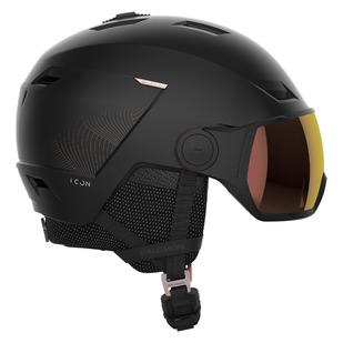 Icon LT Visor Sigma Photo - Women's Helmet with Integrated Windshield