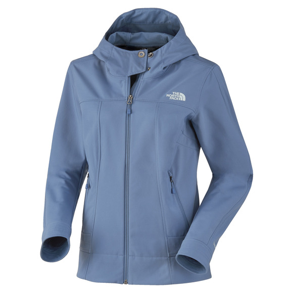 north face hooded softshell jacket