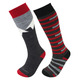 T1 Merino Ski (Pack of 2 pairs) - Junior Cushioned Ski Socks - 0