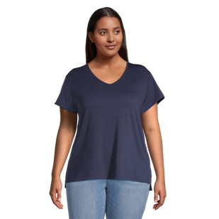 Citron V Neck (Taille Plus) - T-shirt pour femme