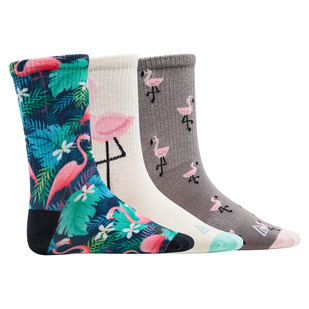 Crew Flamingo Jr (Pack of 3 pairs) - Junior Socks