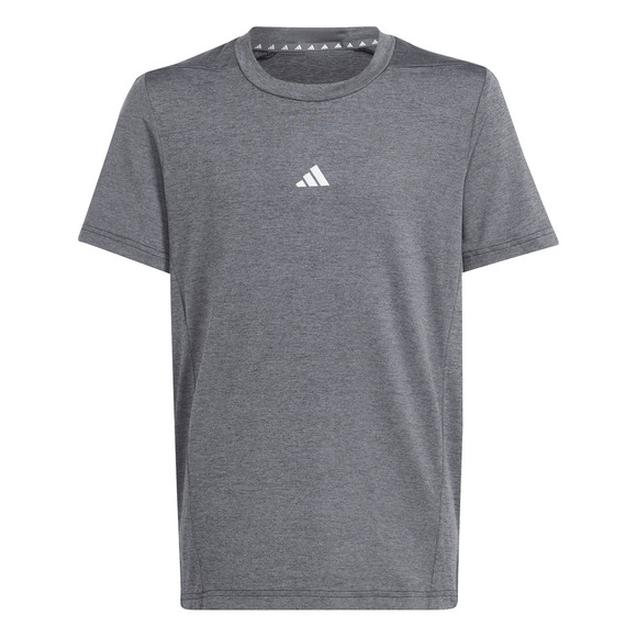 Training AeroReady Heather Jr - Boys' Athletic T-Shirt