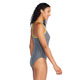 Heather Closed Back - Women's One-Piece Aquafitness Swimsuit - 2