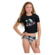 Luau Paradise Jr - T-shirt de style rashguard pour fille - 0