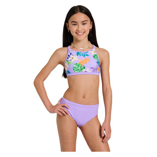 Luau Paradise Bikini High Neck Jr - Girls' Two-Piece Swimsuit