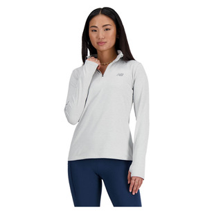 Sport Essentials Space Dye - Women's Quarter-Zip Training Long-Sleeved Shirt