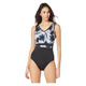 Island Breeze V-Neck - Women's Aquafitness One-Piece Swimsuit - 0