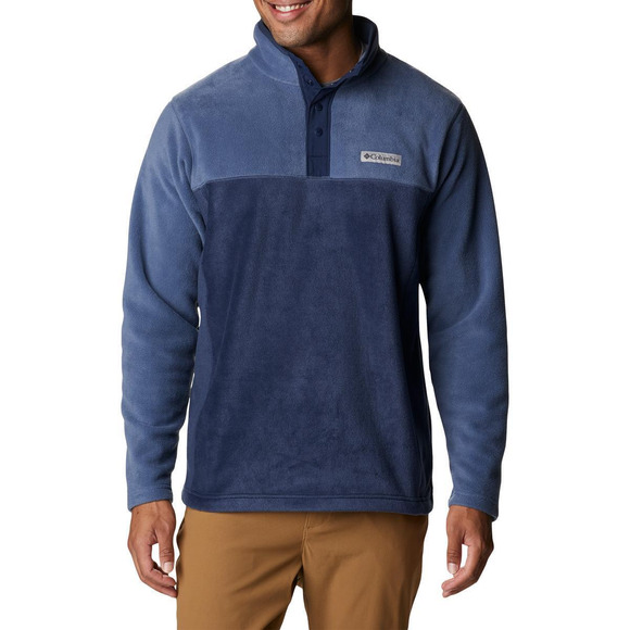 columbia steens mountain snap button fleece in blue