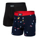 Vibe Super Soft (Pack of 2) - Men's Fitted Boxer Shorts - 0