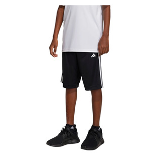 Train Essentials 3-Stripes Jr - Short athlétique pour garçon