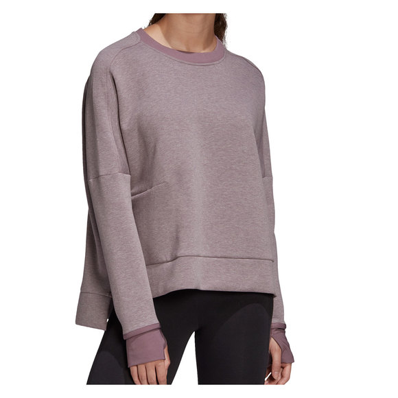 adidas grey women's sweatshirt