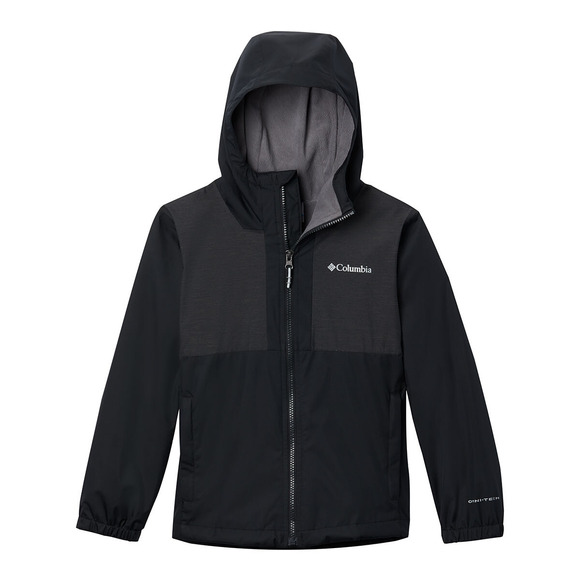 Rainy Trails Jr - Boys' Fleece-Lined Hooded Jacket