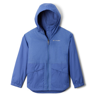 Rainy Trails - Girls' Fleece-Lined Hooded Jacket