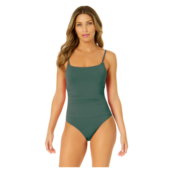 Live In Color Shirred Lingerie - Women's One-Piece Swimsuit