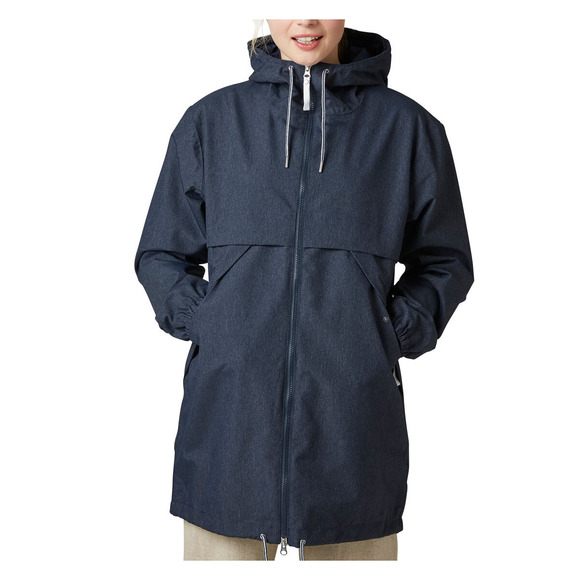 hooded rain jacket