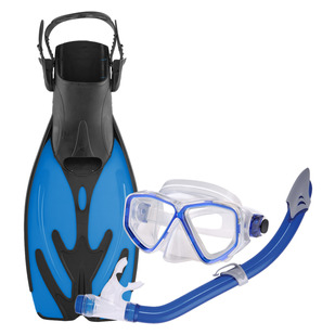 Beachcomber Super Sr (Large/Extra Large) - Adult Mask, Snorkel and Fins Kit