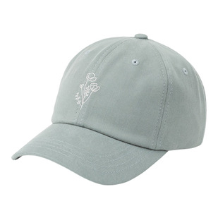 Flower Embroidery Peak - Adult Adjustable Cap