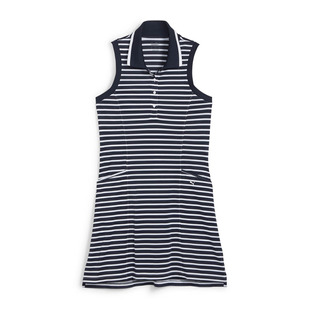 Everday Stripe Pique - Women's Sleeveless Golf Dress
