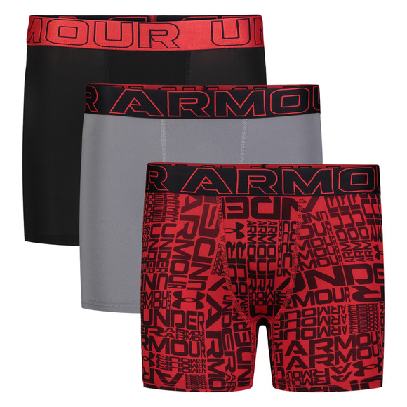 Performance Tech Print (Pack of 3) - Boys' Fitted Boxer Shorts