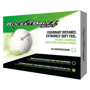 TM21 RocketBallz Soft - Boîte de 12 balles de golf