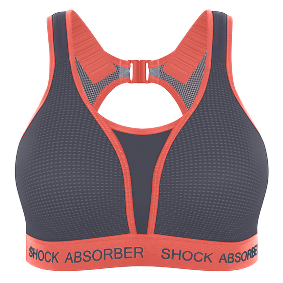 Shock Absorber Ultimate Run pour Femme Soutien-gorge sport-Gris 