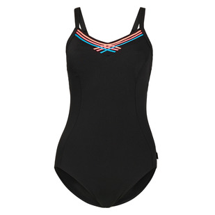 Crossed Taped - Women's Aquafitness One-Piece Swimsuit