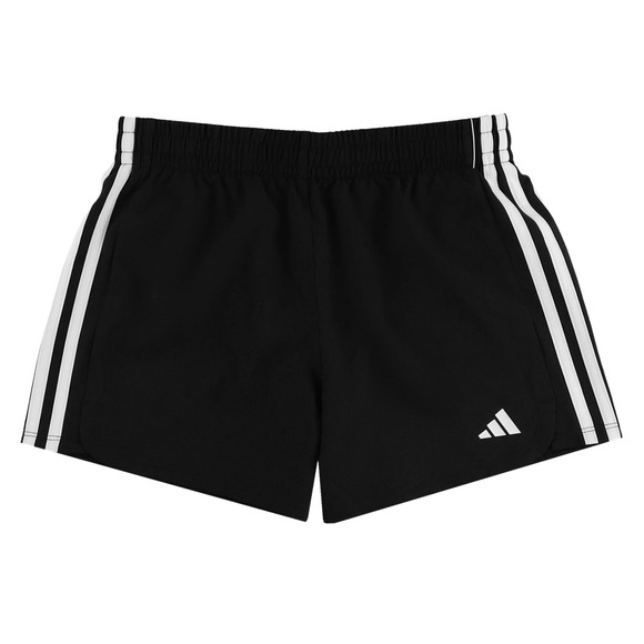 ADIDAS Pacer 3 Stripes Woven Jr - Girls' Training Shorts | Sports Experts
