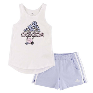 Badge of Sport Jr - Girls' Tank Top and Fleece Shorts Set