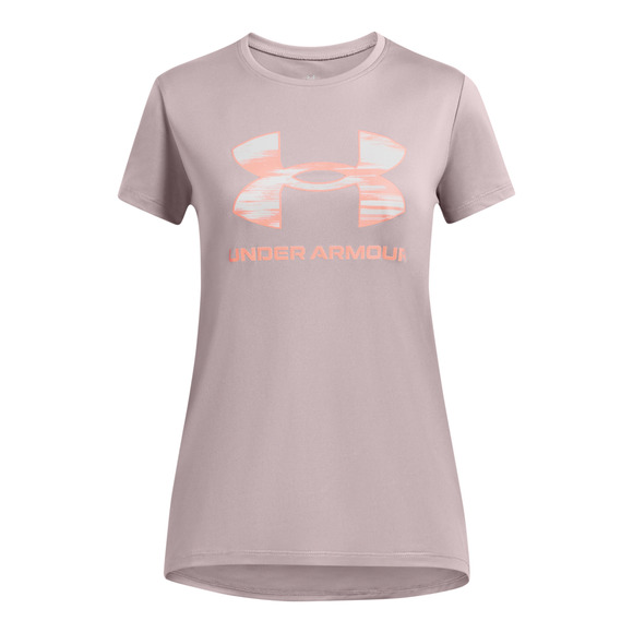 Tech Solid Print Big Logo Jr - T-shirt d'entraînement pour fille