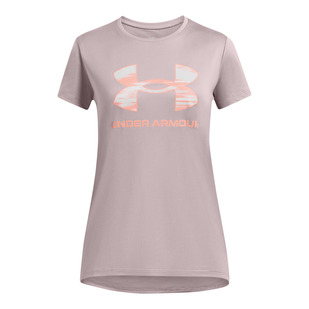 Tech Solid Print Big Logo Jr - Girls Training T-Shirt