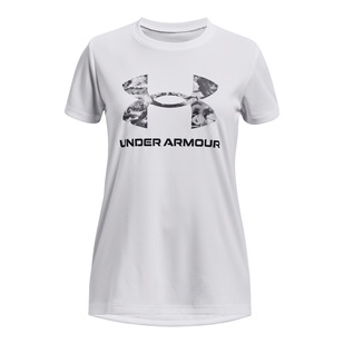 Tech Solid Print Big Logo Jr - T-shirt d'entraînement pour fille