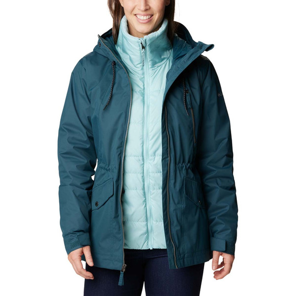 Mount Erie II - Manteau à capuchon 3 en 1 pour femme