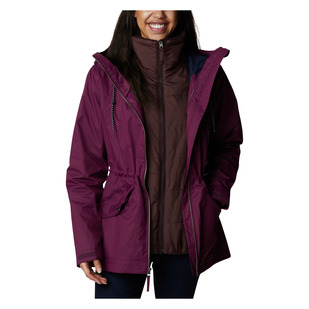 Mount Erie II - Manteau à capuchon 3 en 1 pour femme