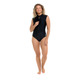 Smoothies Manny - Women's Rashguard-Style One-Piece Swimsuit - 3