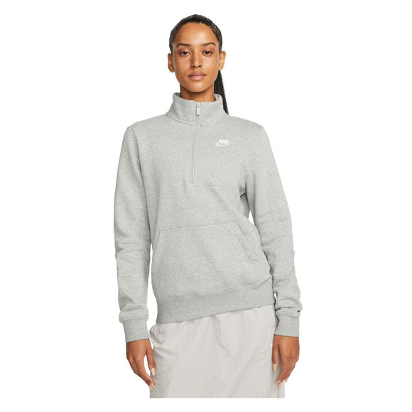 Sportswear Club Fleece - Chandail à fermeture au col pour femme