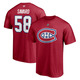 Authentic Stacked (Name and Number) - Adult NHL T-shirt - 0