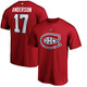 Authentic Stacked (Name and Number) - Adult NHL T-shirt - 0