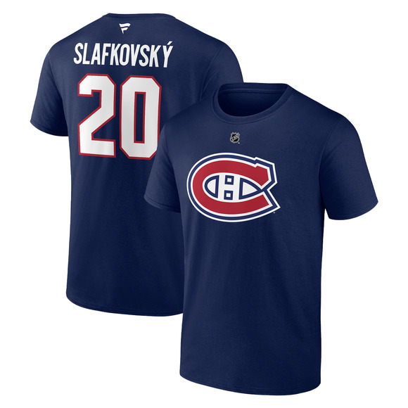 Authentic Stacked (Name and Number) - Adult NHL T-shirt