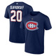 Authentic Stacked (Name and Number) - Adult NHL T-shirt - 0