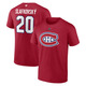 Authentic Stacked (Name and Number) - Adult NHL T-shirt - 0