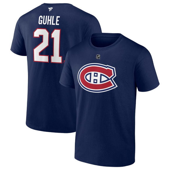 Authentic Stacked (Name and Number) - Adult NHL T-shirt