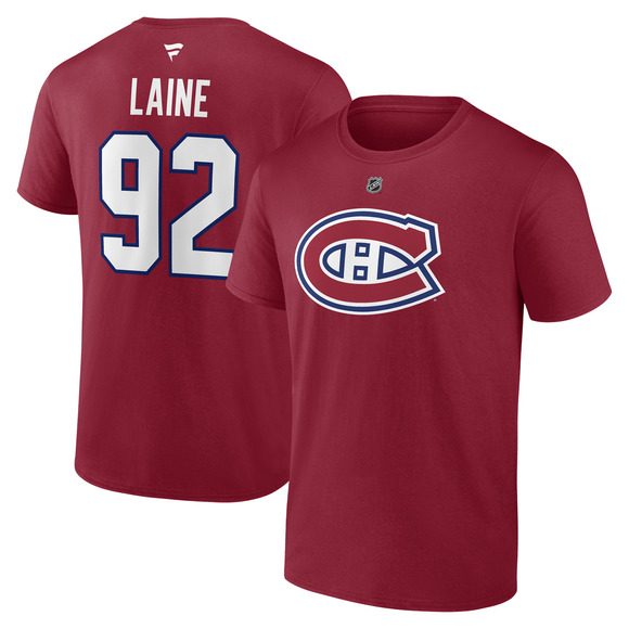 Authentic Stacked (Name and Number) - Adult NHL T-shirt