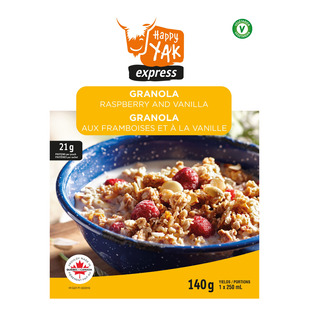 Granola Raspberry and Vanilla - Freeze-Dried Camping Food Meal